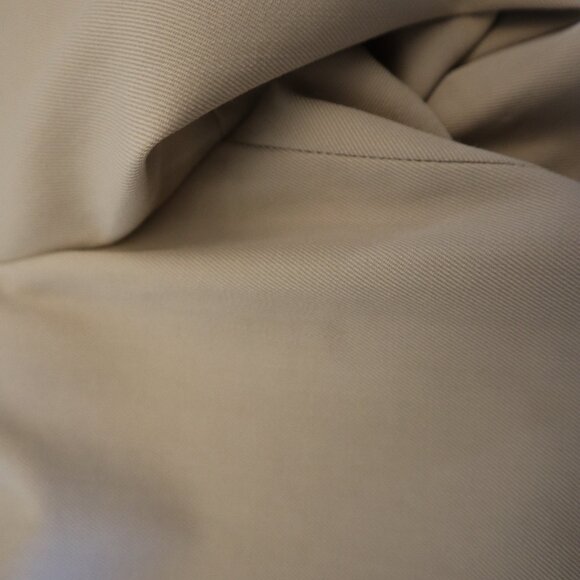 Brunello Cucinelli Beige Pants Monili Trim Belt Loop Virgin Wool Size 14 - Picture 10 of 10
